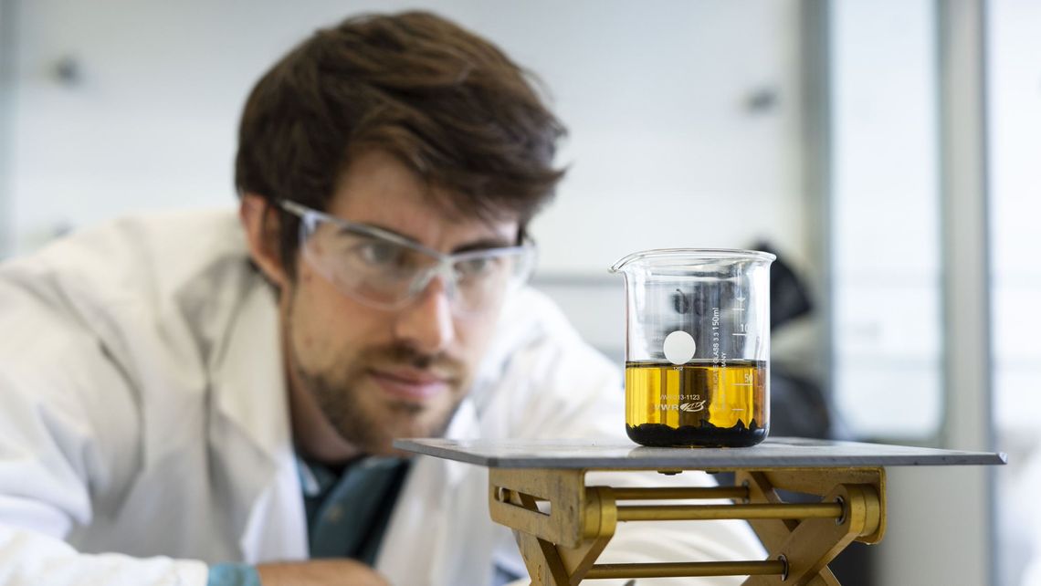 Résine dans un laboratoire