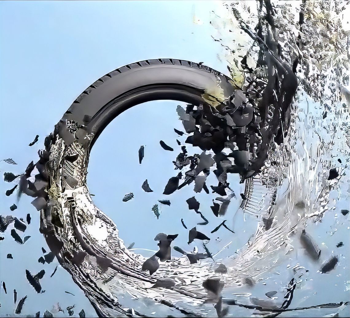 Recyclage Pneu Eclaté