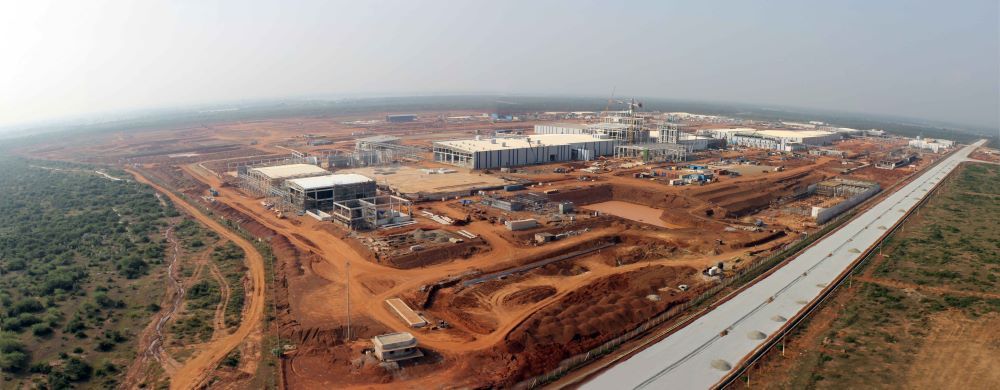 1975 9 vue aerienne du chantier de lusine de chennai1000