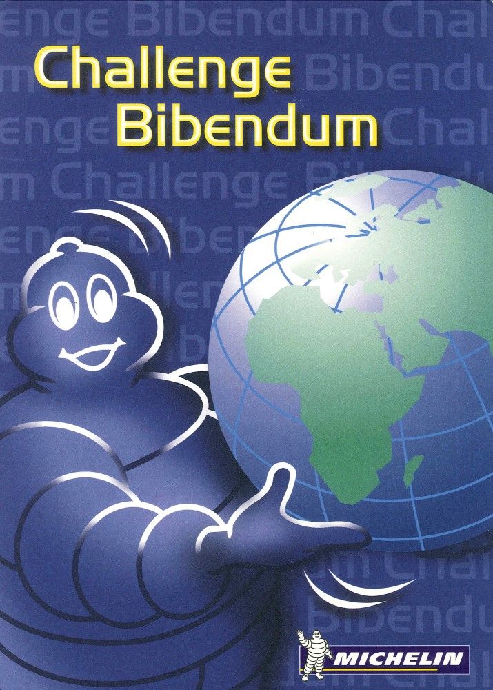 Poster showing the Michelin Man. He looks at his reflection in the mirror and thinks: "So it's not only my tires that people like...".