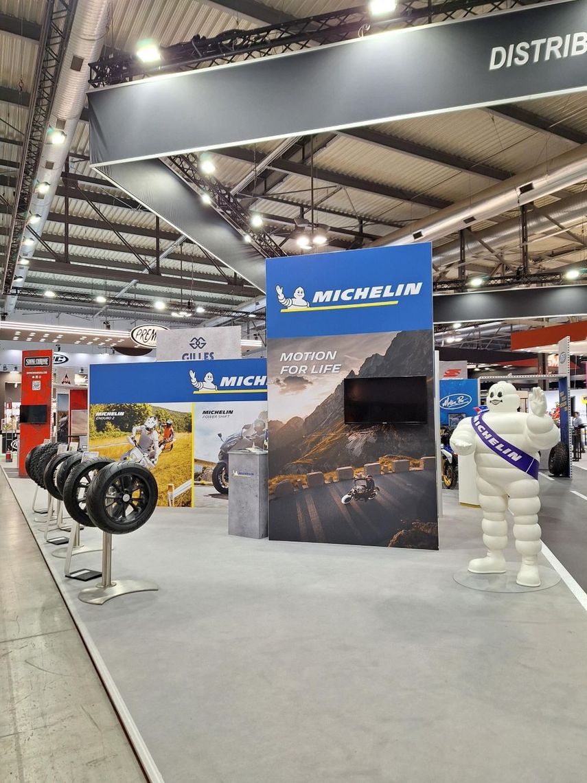 Stand Michelin sur un salon